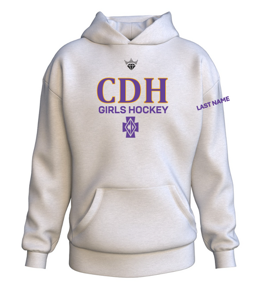 CDH Girls Hockey - Relaxed Hoodies | Embroidery (PROVIDE LAST NAME)