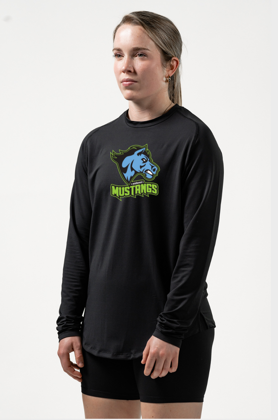 MUSTANGS YOUTH & ADULT Legacy Performance Long Sleeve