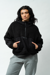 MINNETONKA Women's Pullover 1/4 Zip Sherpa Jacket