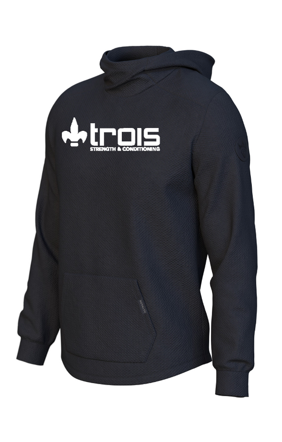 TROIS Poise Waffle Hoodie | Embroidered