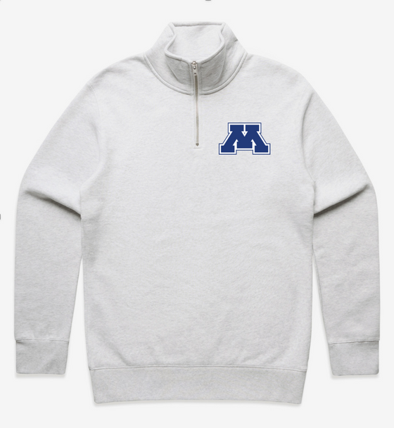MINNETONKA Men's Half Zip Crew | Embroidered
