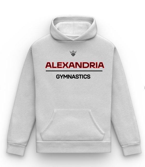 ALEXANDRIA GYMNASTICS Relaxed Oversized Hoodies | Embroidered
