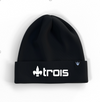 TROIS Double Knit Winter Beanie |  Embroidered