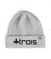 TROIS Double Knit Winter Beanie |  Embroidered
